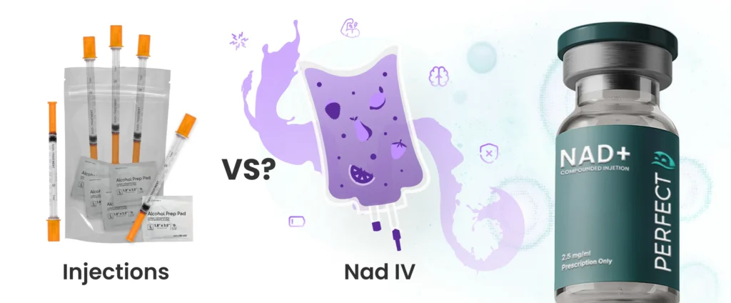 Perfect B - Blog - NAD Injection vs NAD IV Therapy - Hero Image