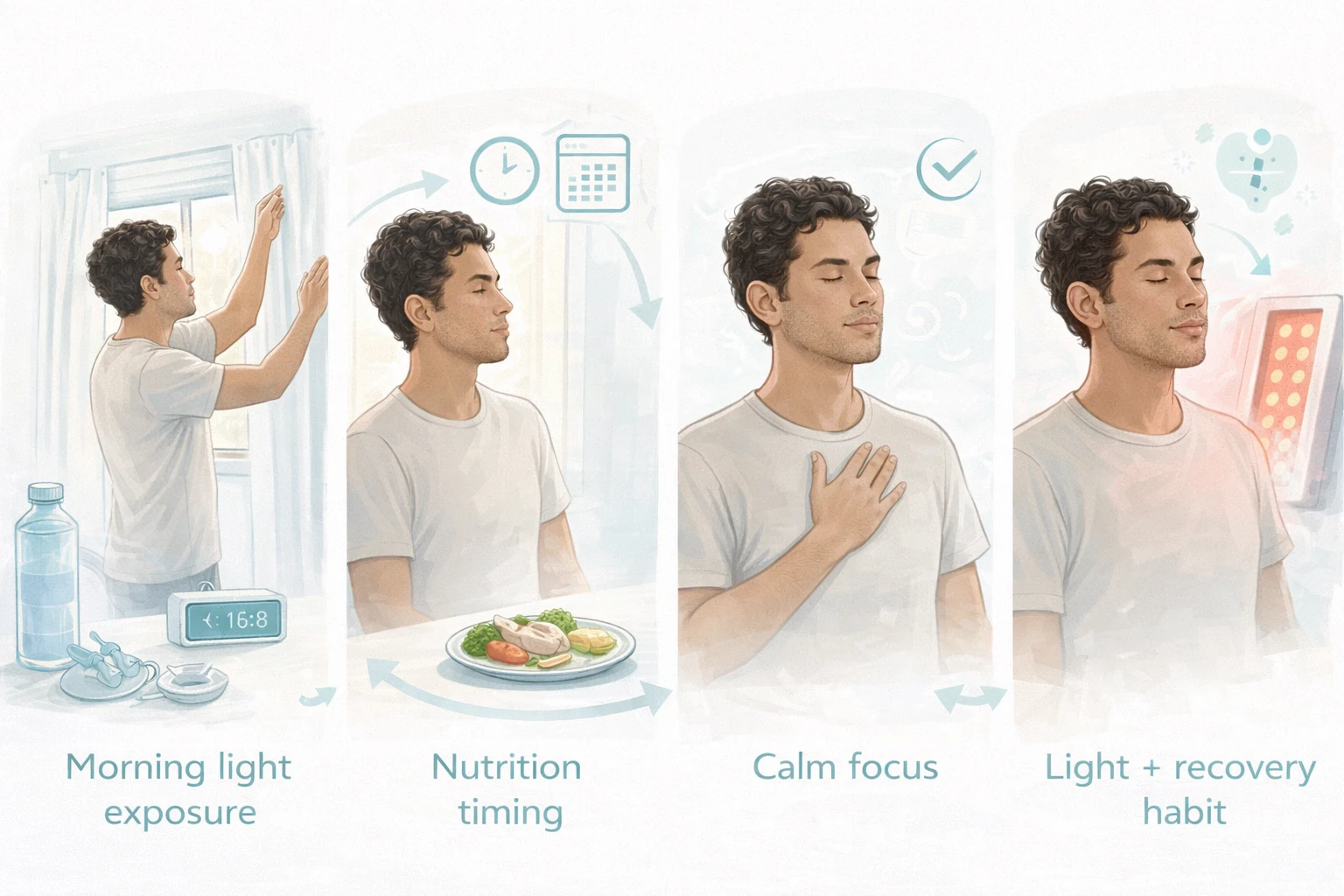 Simple at-home biohacking habits like nutrition timing and better sleep for everyday longevity