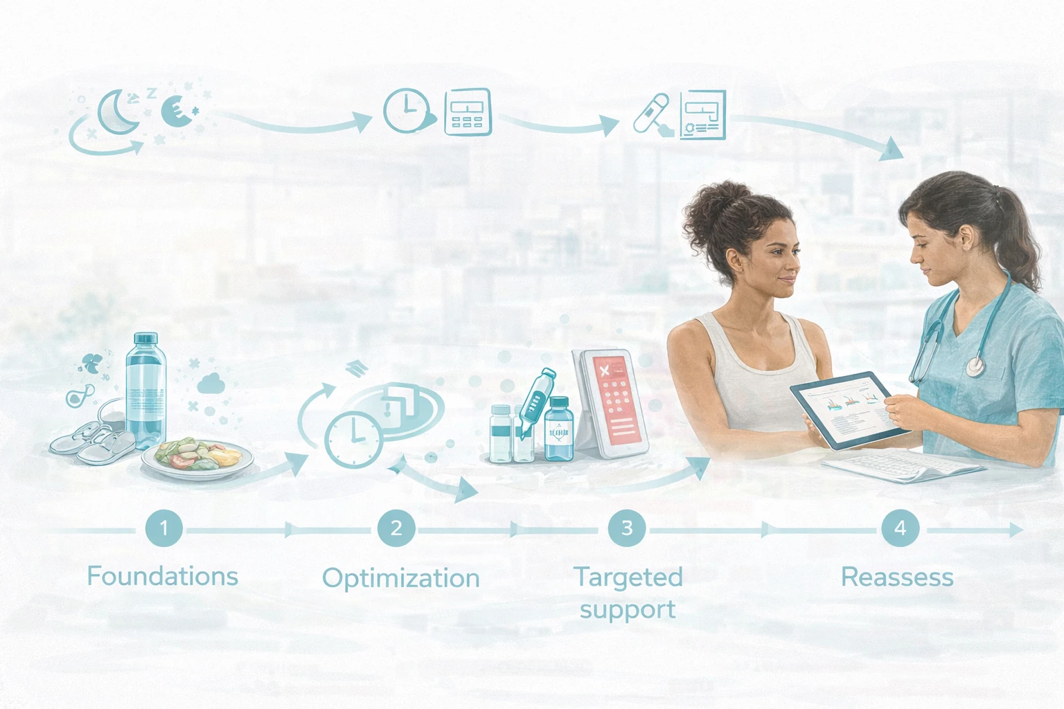 Perfect B clinic roadmap blending longevity biohacking with regenerative aesthetic treatments