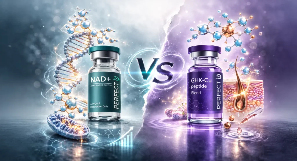 Perfect B - Blog - GHK-Cu vs NAD+ - portrait