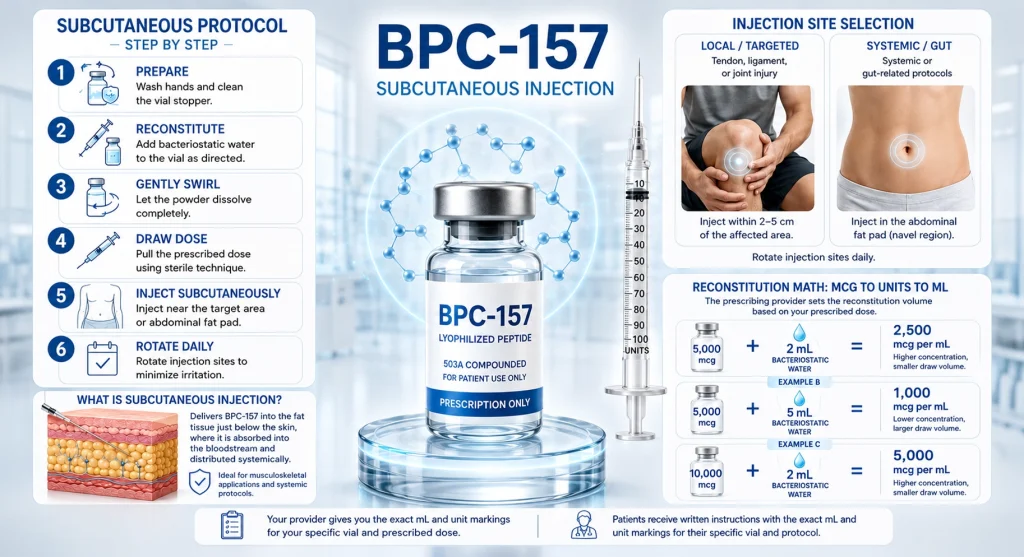 BPC-157 Dosage Protocol: Injection Guide