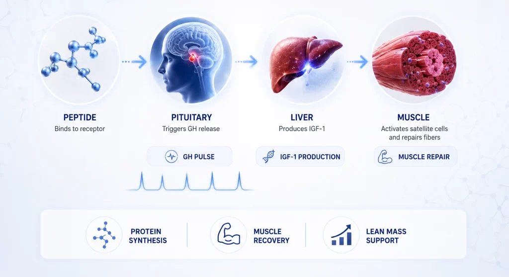 does ghk-cu increase gh or igf-1 levels Peptides for Muscle Growth: What Works at a Clinic