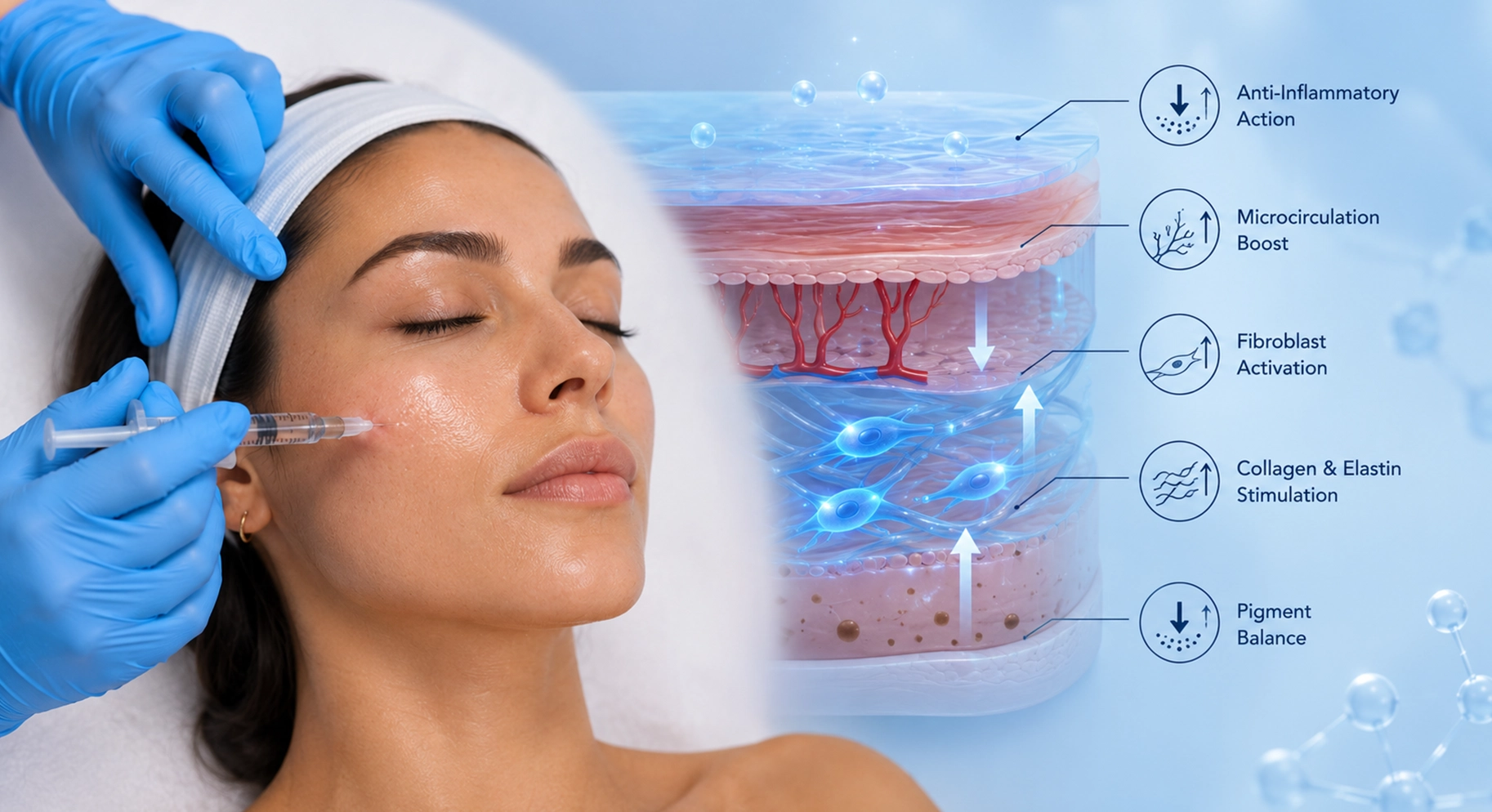 Perfect B - Blog - Exosome Facial - clinician discussing a personalized treatment plan with a patient during a Doral consultation