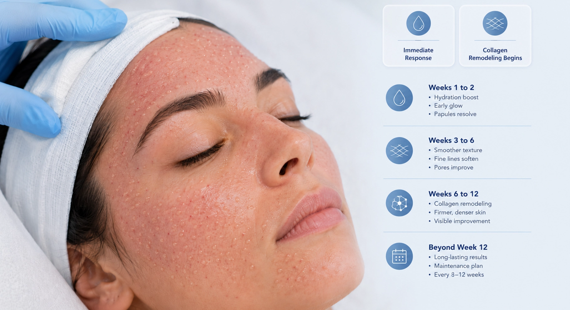 Perfect B - Blog - PDRN and Botox Same Day - PDRN recovery timeline from immediate response through collagen remodeling over twelve weeks