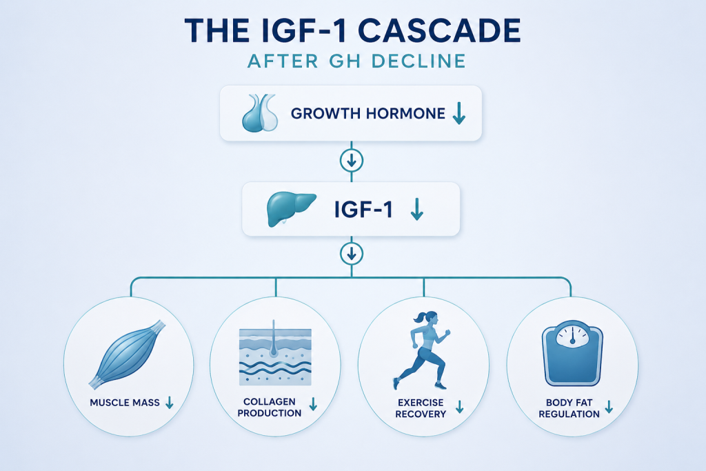 cjc-1295 ipamorelin fat loss muscle preservation evidence CJC-1295/Ipamorelin for Women: GH Therapy After 35