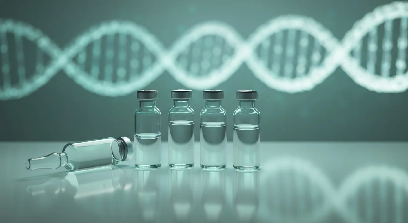 Perfect B - Longevity Peptides Guide - Peptide vials with DNA longevity concept at Perfect B Doral FL