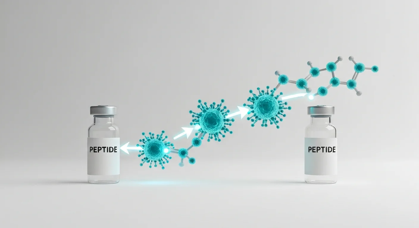 Perfect B - Peptide Stack Guide - Synergistic peptide combination molecular visualization
