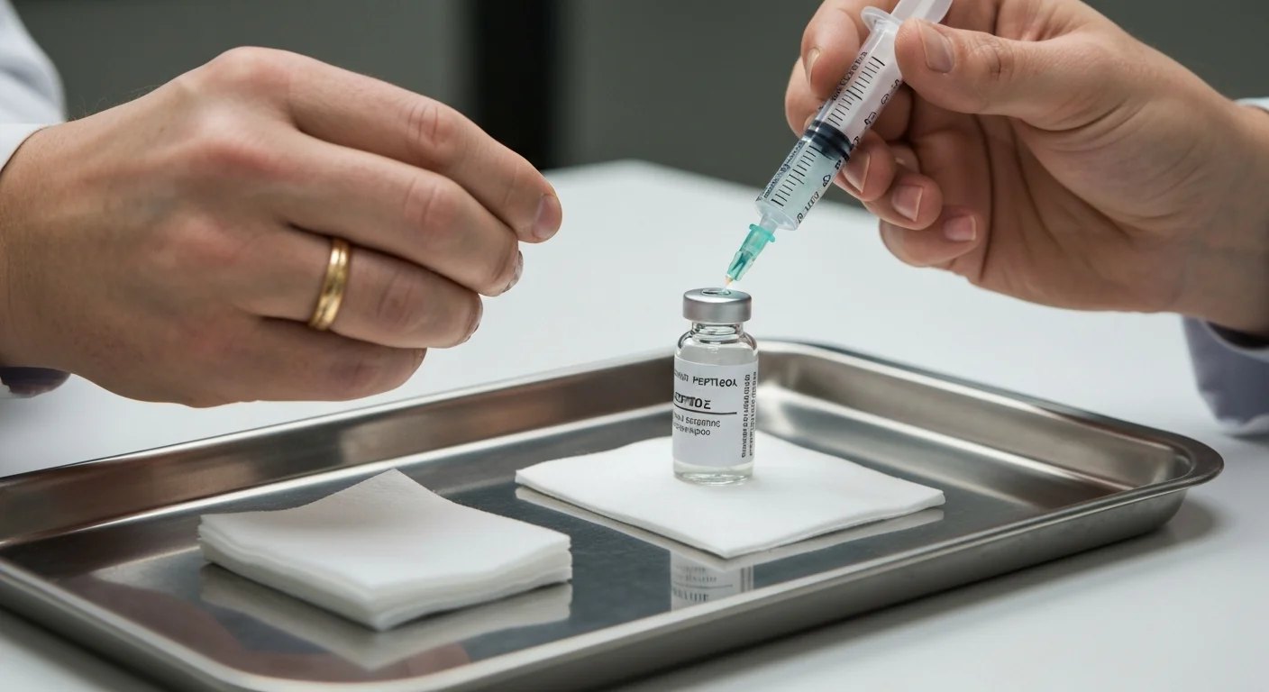 Perfect B - Blog - MOTS-c Dosage Calculator - Reconstitution with bacteriostatic water and insulin syringe