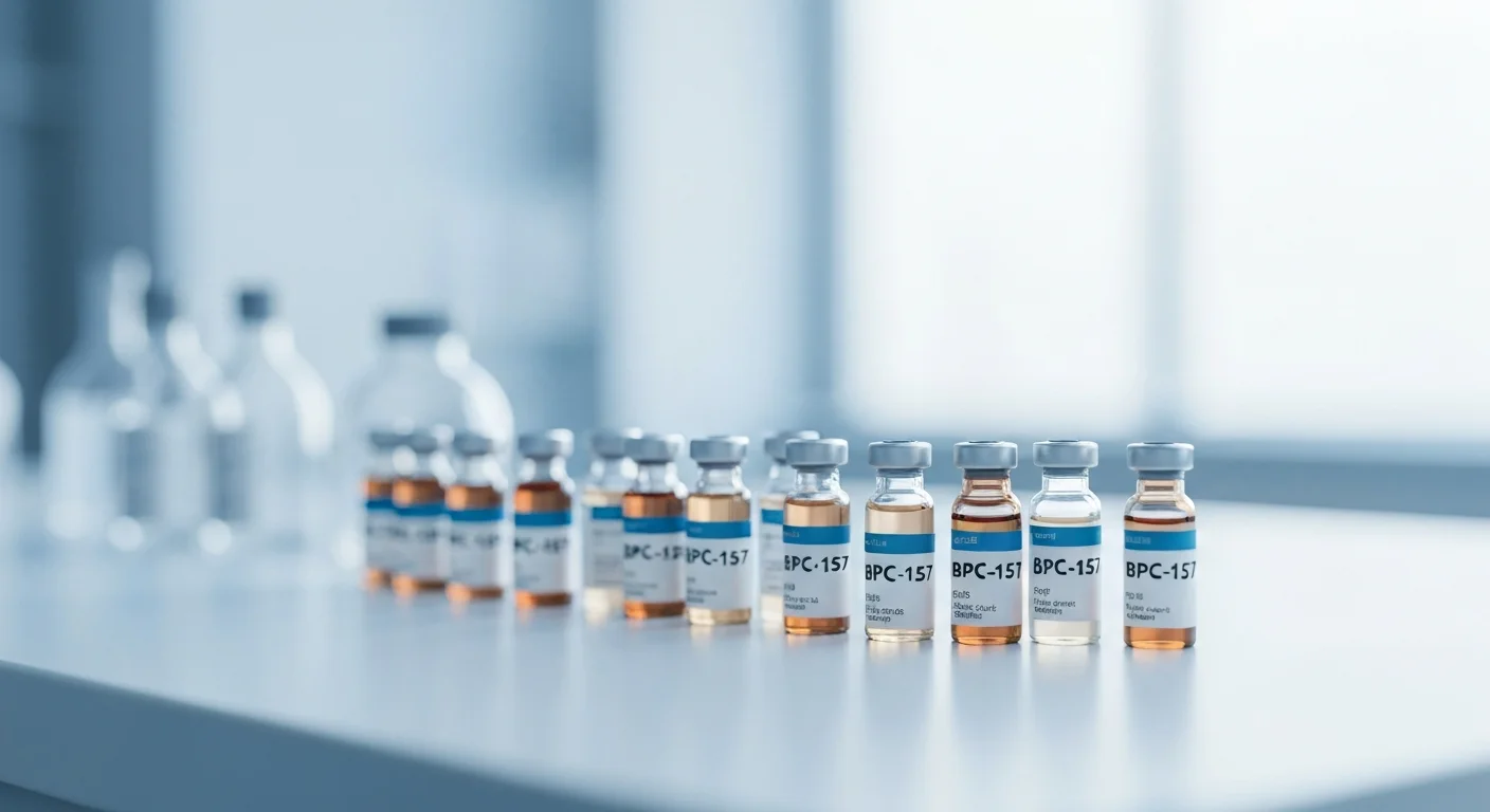 Perfect B - Blog - BPC-157 Miami - Clinical BPC-157 peptide vials in a medical setting
