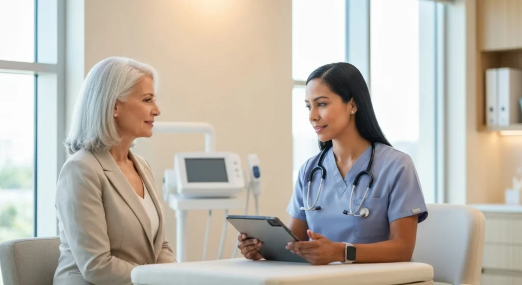 Perfect B - Blog - Best Peptides for Women Over 50 - Clinical consultation in Doral medical clinic