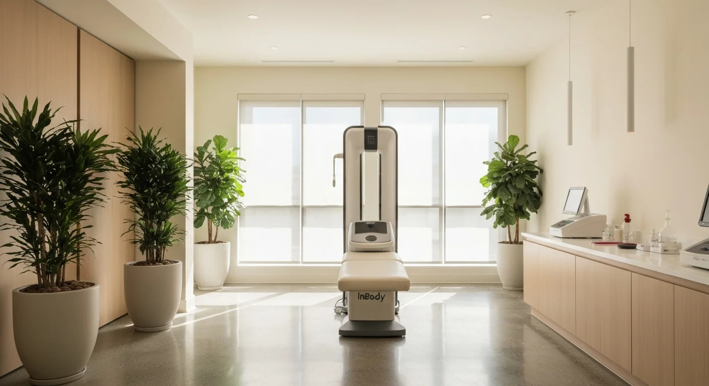 Perfect B - Blog - Best Peptides for Women Over 50 - InBody scan and lab room in Doral clinic