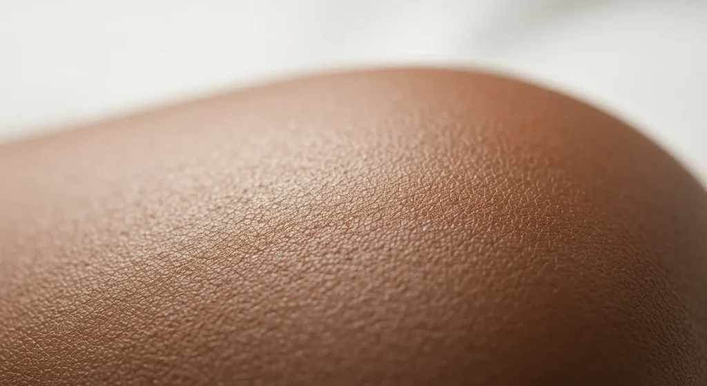 Perfect B - Blog - Dark Skin Acne Treatment - Healthy clear dark skin texture after Fitzpatrick-aware acne protocol