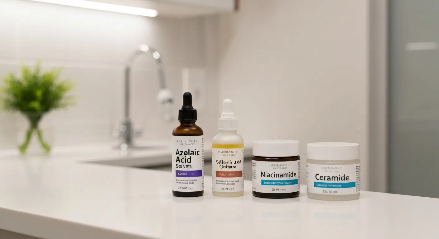 Perfect B - Blog - Dark Skin Acne Treatment - Azelaic acid salicylic acid and niacinamide products for skin of color acne protocol