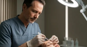Perfect B - Blog - Dermal Fillers Acne Scars - Medical professional performing dermal filler injection at Perfect B Doral FL