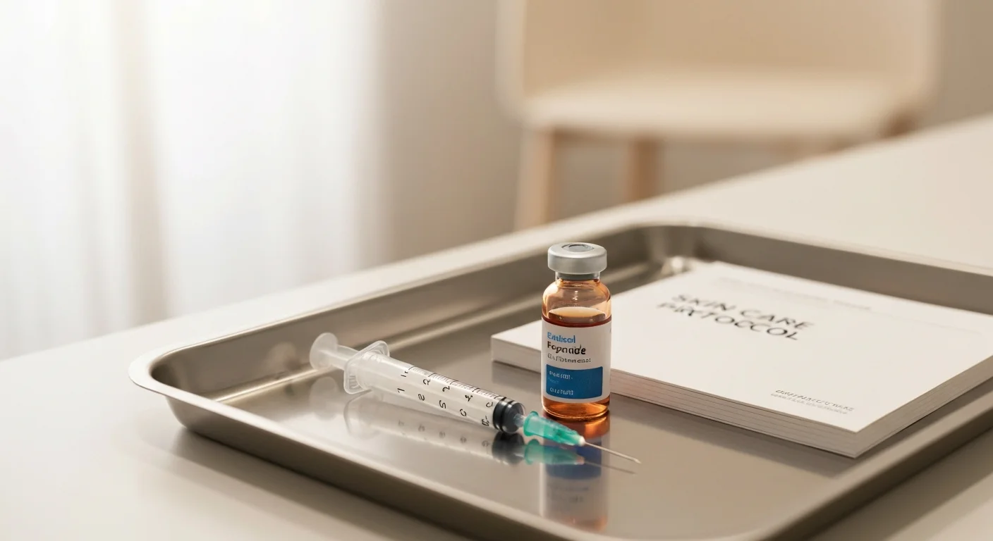 Perfect B - Blog - GHK-Cu Dosage Calculator - Copper peptide vial and syringe with clinical protocol