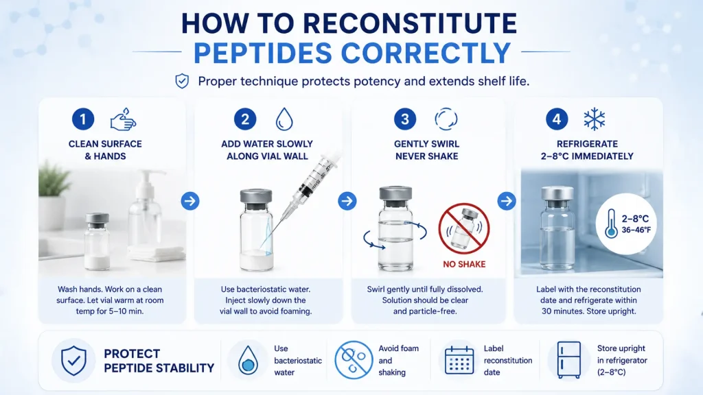 how to store bpc 157 after reconstitution How to Store Peptides: Storage and Shelf Life Guide