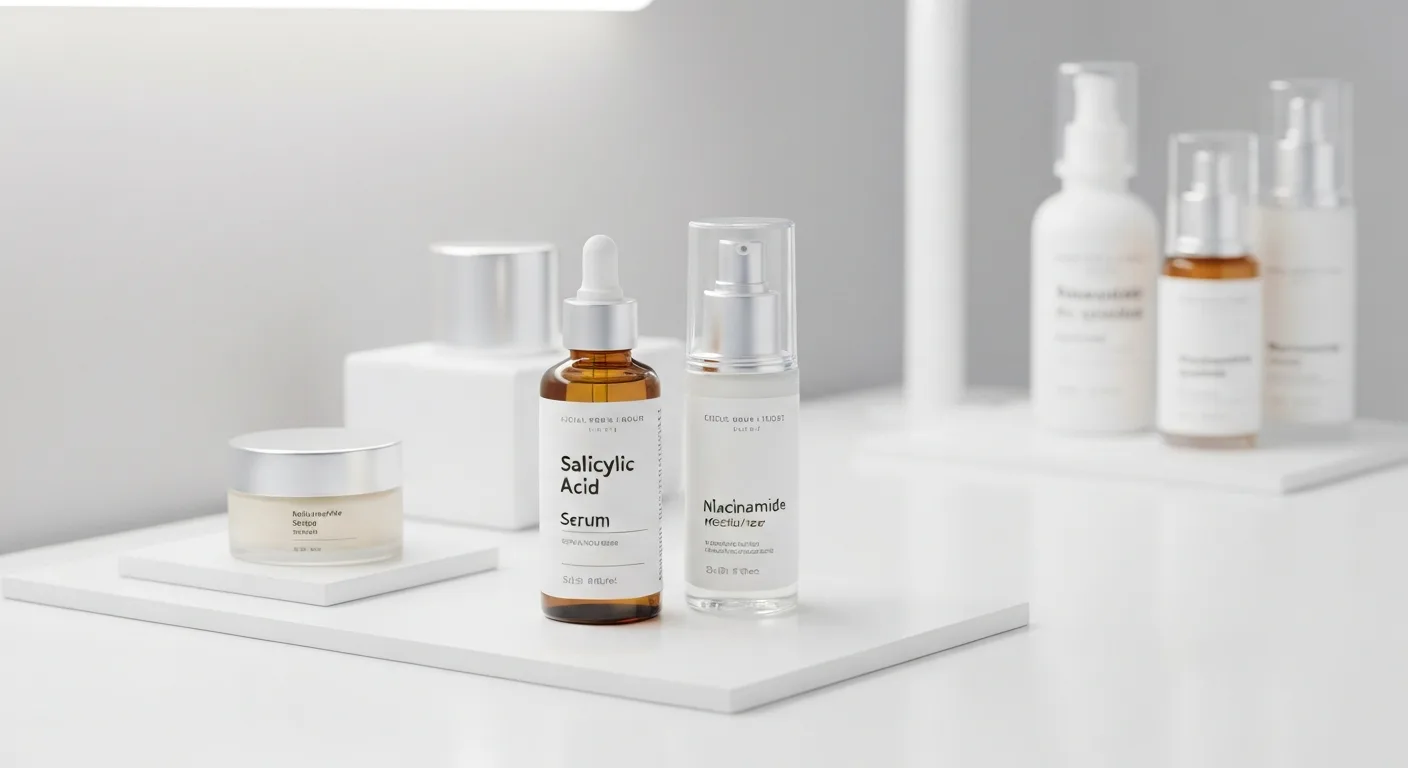 Perfect B - Blog - Maskne - Medical clinic skincare products for maskne treatment salicylic acid and niacinamide