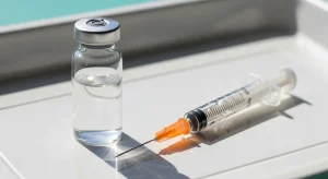 Perfect B - Blog - NAD IV Therapy Cost - NAD vial and insulin syringe representing injection alternative to IV drip in Doral FL