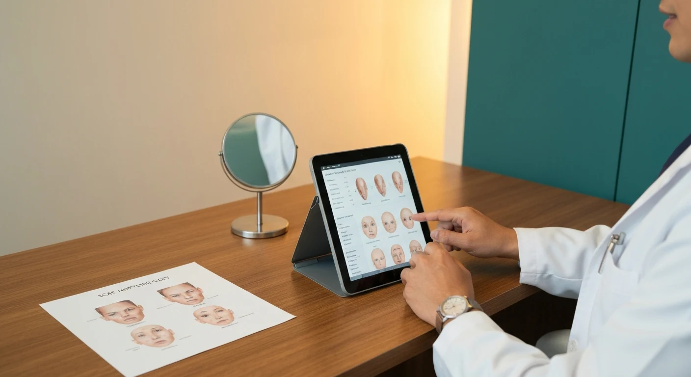Perfect B - Blog - PDRN for Surgical Scars - Doral clinic consultation room with scar assessment