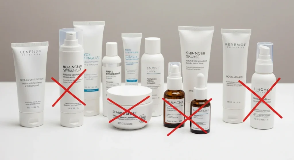 Perfect B - Blog - Perioral Dermatitis vs Acne - Skincare products to avoid during perioral dermatitis treatment