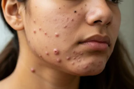 Perfect B - Blog - Postpartum Acne - Hormonal jawline breakouts after birth