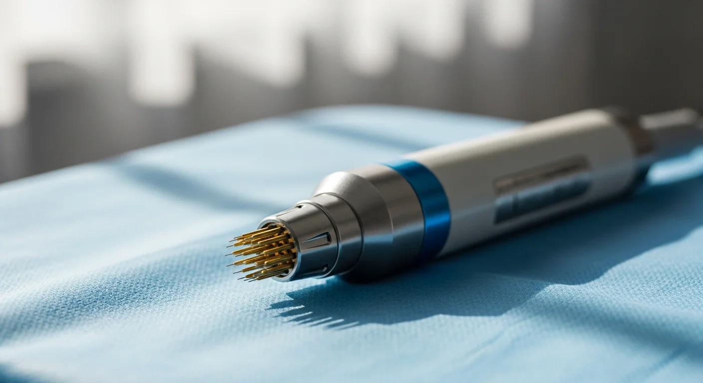 Perfect B - Blog - RF Microneedling For Stretch Marks - Radiofrequency microneedling handpiece for stretch mark reduction at Perfect B Doral FL