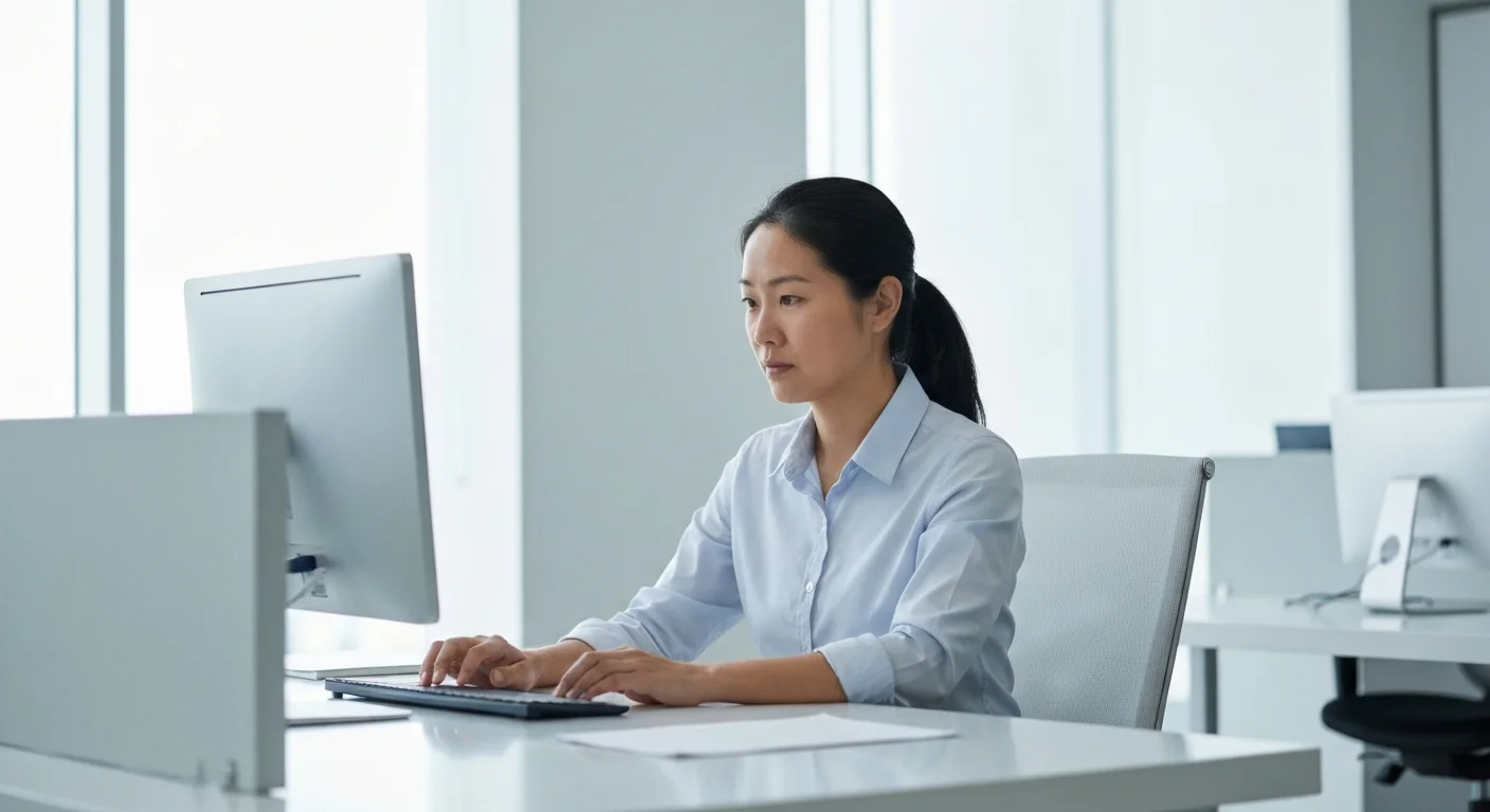 Perfect B - Blog - Semax Miami - Knowledge worker in focused cognitive task in a Miami office setting