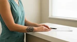 Perfect B - Blog - Tattoo Removal Breastfeeding - Female patient considering tattoo removal timeline during lactation in a Doral medical clinic