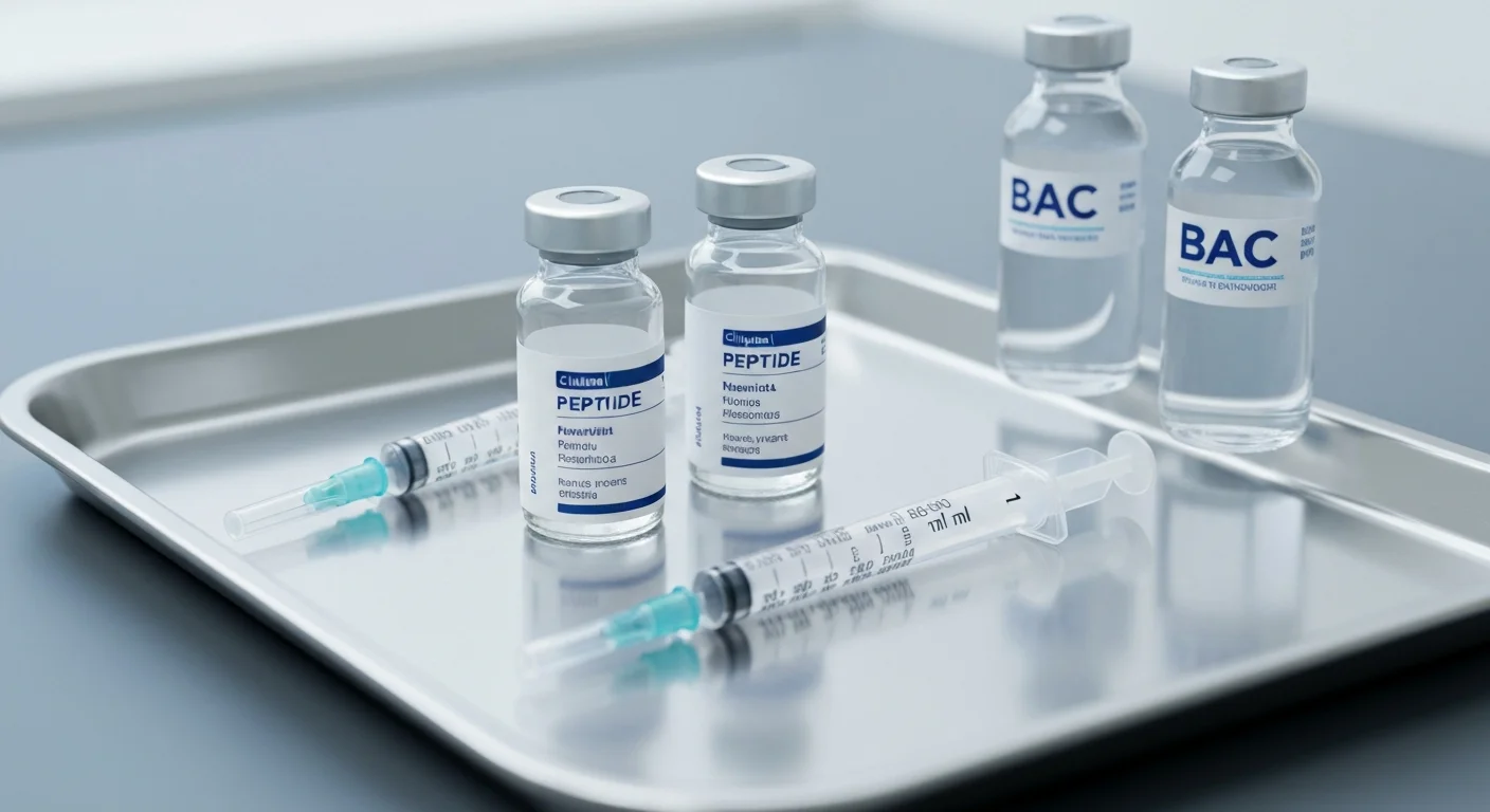 Perfect B - Blog - Tesamorelin Ipamorelin Dosage Calculator - Dual peptide vials and syringes with clinical protocol