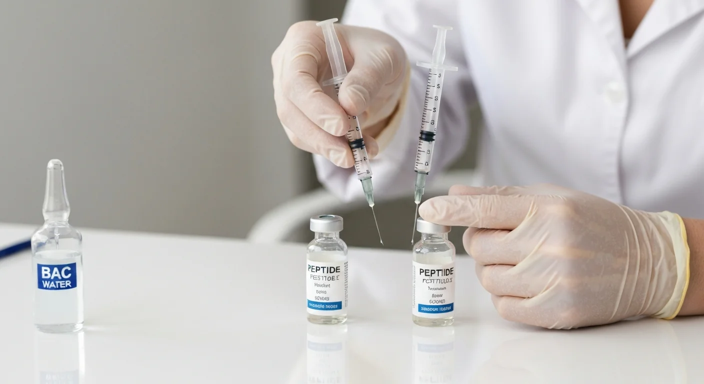 Perfect B - Blog - Tesamorelin Ipamorelin Dosage Calculator - Reconstitution of both peptides separately with insulin syringes