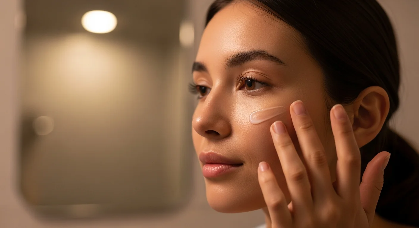 Perfect B - Blog - How Long Does Acne Treatment Take - woman applying nightly acne treatment as part of a consistent routine