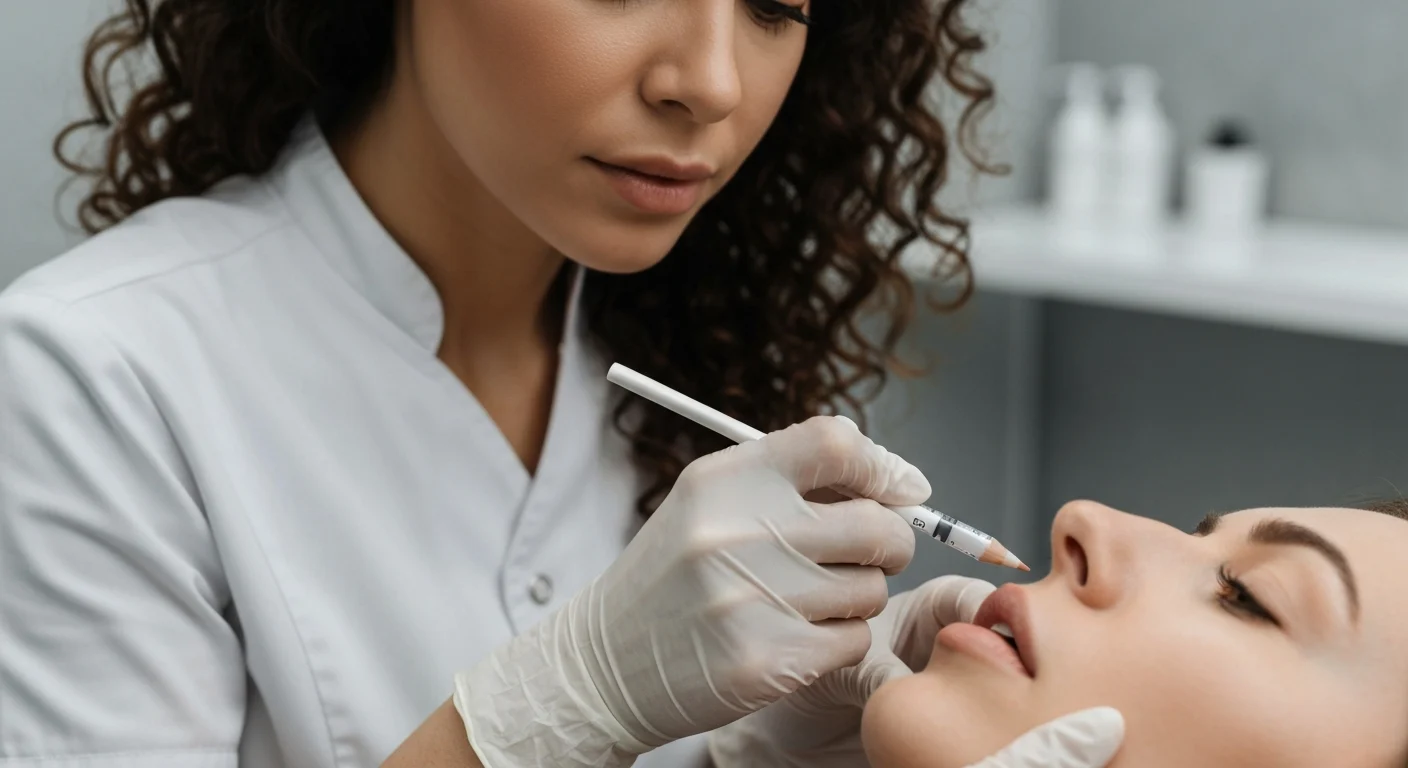 Perfect B - Blog - Best lip fillers - injector assessing a patient's lips during a consultation at Perfect B in Doral, Miami, FL