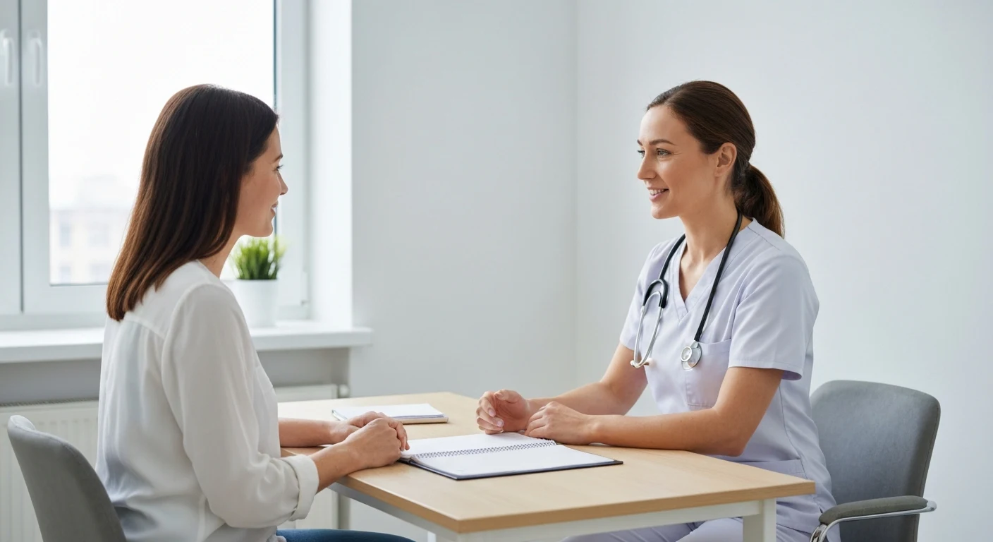 Perfect B - Blog - Cheek Fillers - patient discussing mid-face volume and cheek filler options with a provider at a Doral clinic