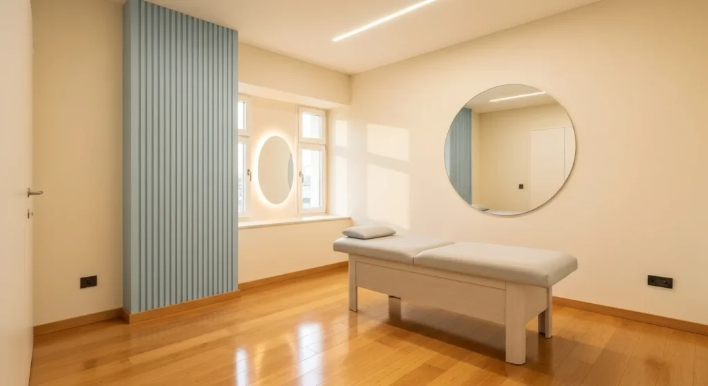 Perfect B - Blog - fillers for frown lines - calm consultation room for frown line and 11s treatment at Perfect B in Doral, Miami, FL