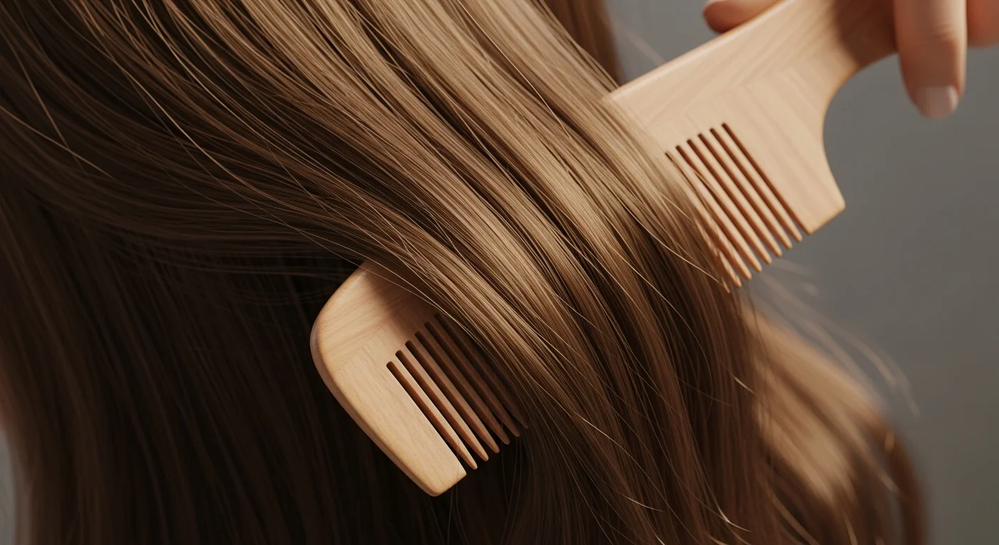 Perfect B - Blog - Ozempic Hair Loss - healthy thick shiny hair being combed showing strength and volume