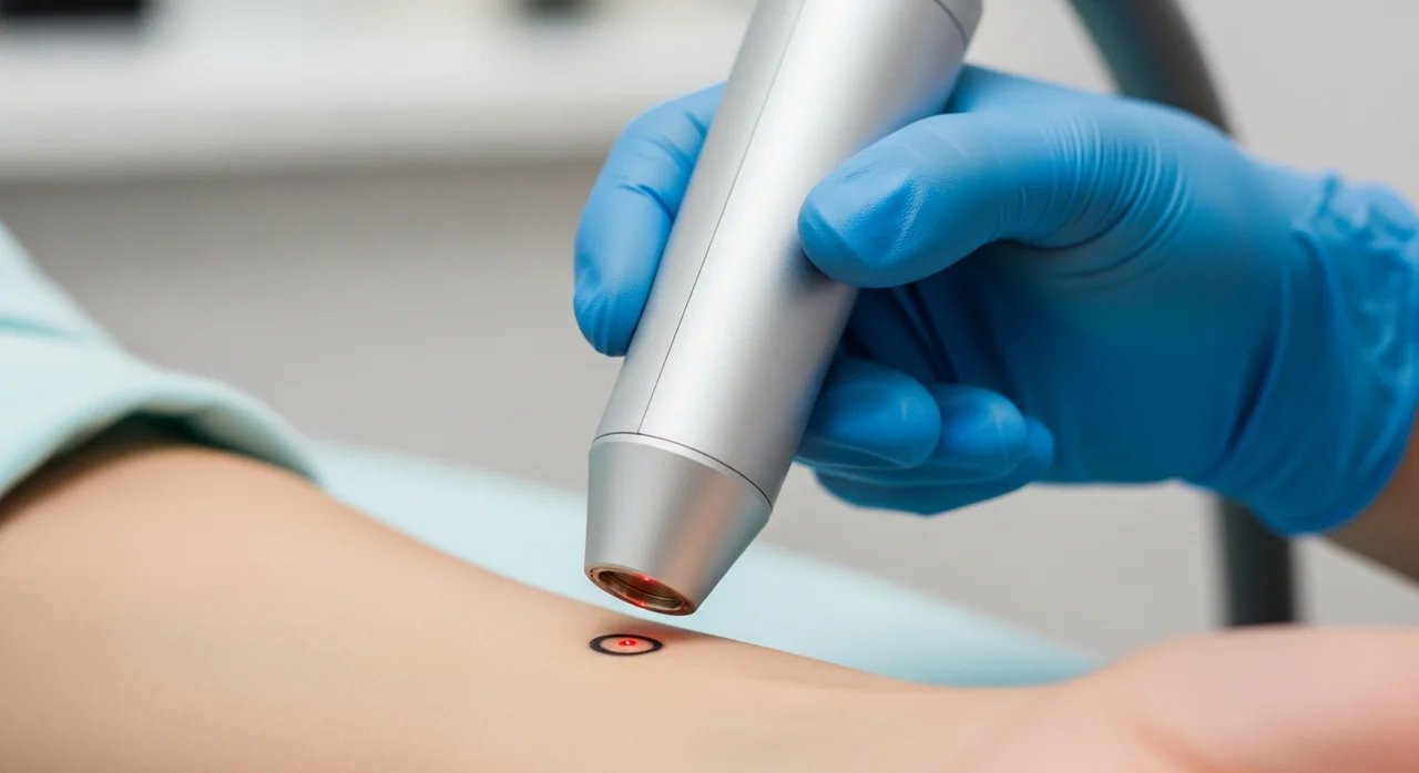 Perfect B - Blog - Military Tattoo Removal - laser test spot on skin before a full tattoo removal plan in Doral