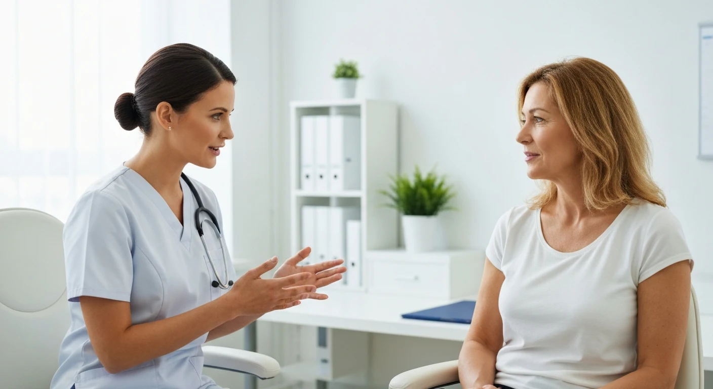 Perfect B - Blog - Oral Semaglutide vs Injectable - patient discussing pill versus injection weight loss options with a provider at a Doral clinic
