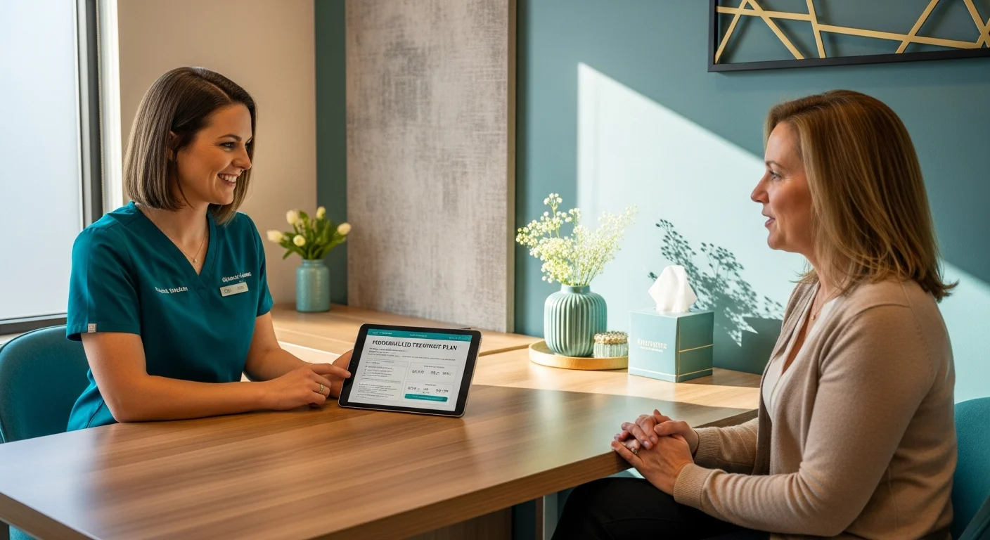 Perfect B - Blog - Regenerative Treatment Cost Miami - provider reviewing a personalized regenerative treatment quote with a patient in Doral