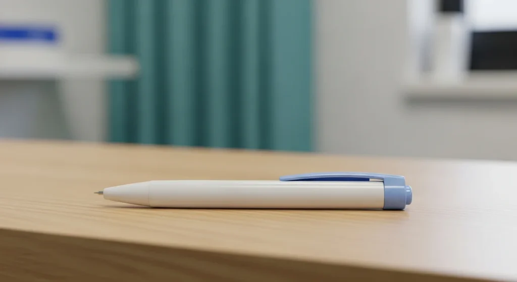 Perfect B - Blog - Semaglutide Near Me - prefilled medication injection pen on a clean clinic counter in Doral
